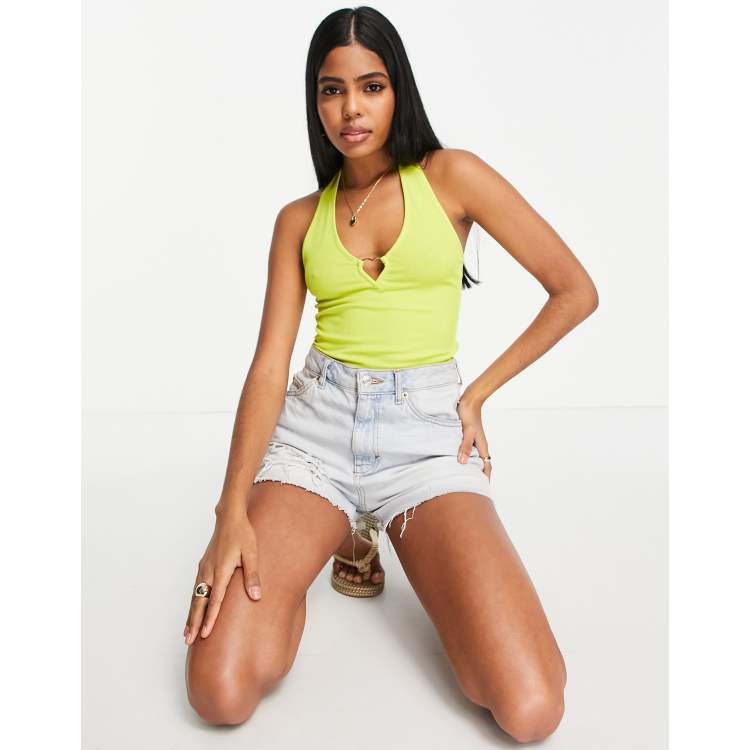 Shape Neon Green Snake Buckle Bodysuit