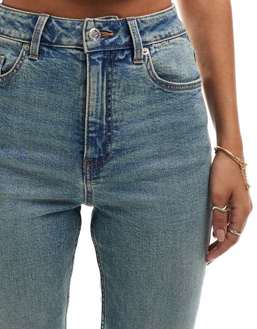 Miss Selfridge heart pocket flare jean in dirty wash, 5 of 5