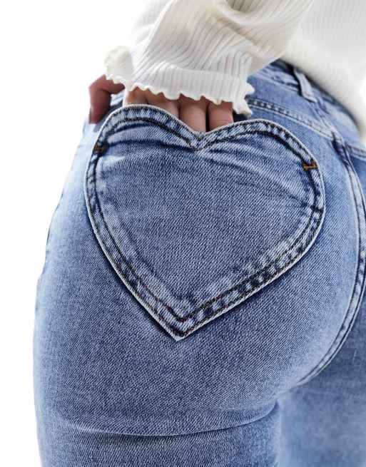 Heart hip flare denim Mサイズ Heart hip flare denim Blue M