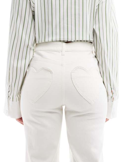 Miss Selfridge heart pocket straight leg jeans, 5 of 5