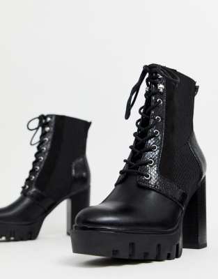 Miss selfridge hiker ankle boot hot sale in black