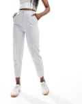 [Miss Selfridge] Miss Selfridge high waist cigarette pants in grey blue 18 Grey Blue