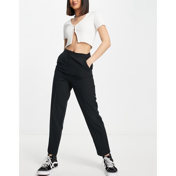 Womens black deals cigarette trousers