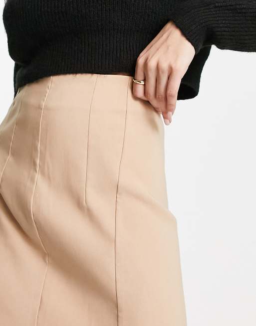 Tan high waisted clearance skirt