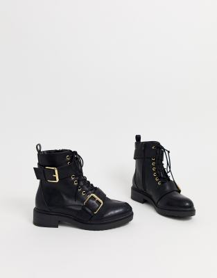 miss selfridge biker boots