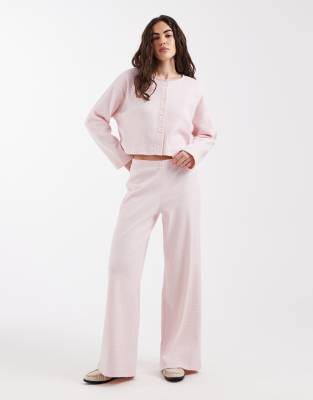 Miss Selfridge - Hose in Rosa mit weitem Bein und Streifen, Kombiteil