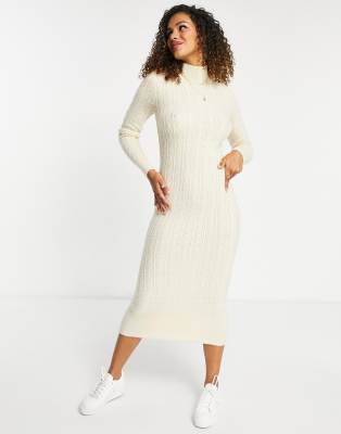 miss selfridge cable knit dress