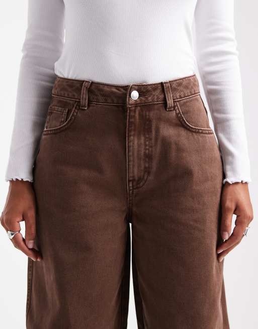 Miss Selfridge - Jean ample - Chocolat délavé, 5 de 5