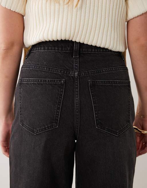 Miss Selfridge jean baggy taille mi-haute noir délavé, 5 de 5