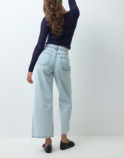 Miss Selfridge jean court relaxed délavé clair, 4 de 5