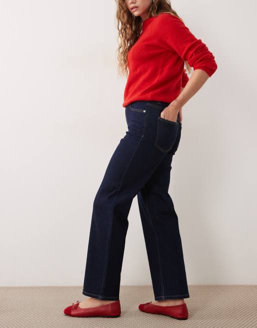 Miss Selfridge jean droit taille mi-haute indigo, 2 de 5