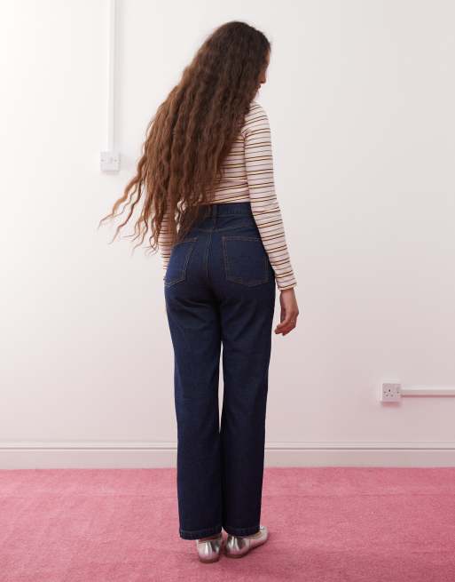 Miss Selfridge - Jean large à surpiqûres style western - Indigo, 2 de 5