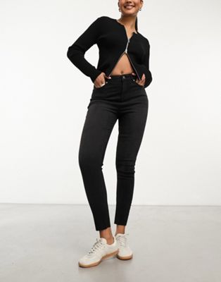 Miss Selfridge skinny jean in black - ASOS Price Checker