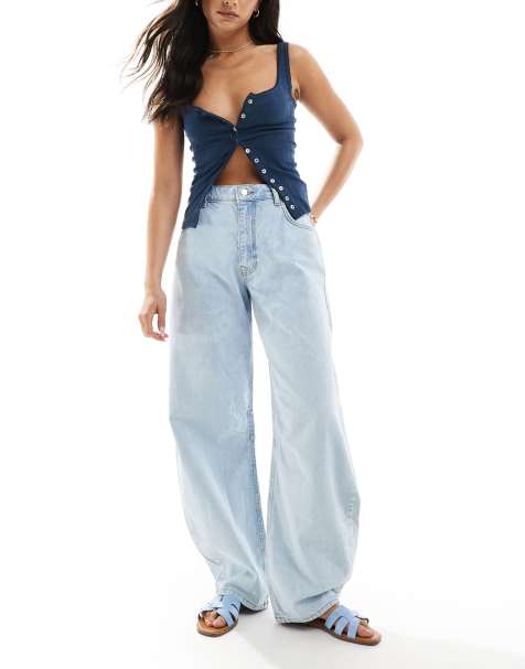 Miss Selfridge - Jeans a cilindro lavaggio candeggiato - view 1