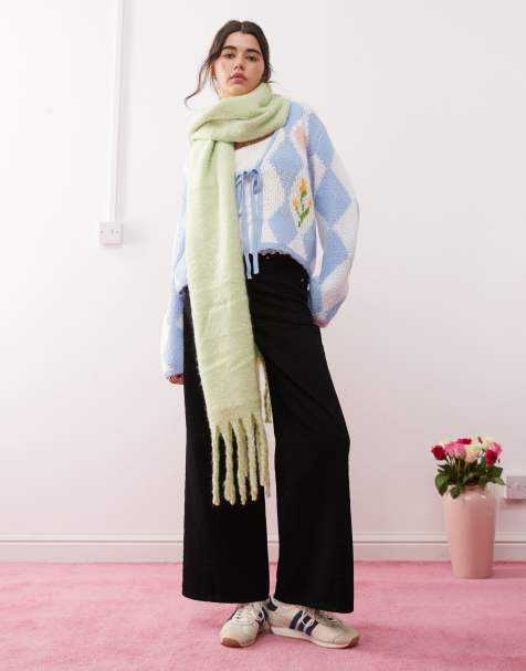 Miss Selfridge - Jeans a fondo ampio nero pulito - view 1