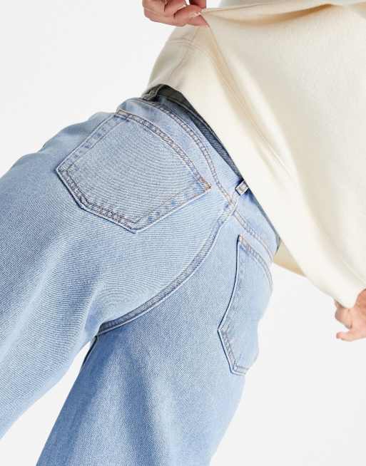 Miss Selfridge - Jeans alla caviglia con fondo ampio lavaggio blu medio, 3 di 4