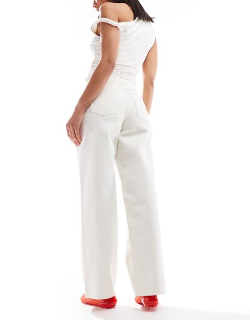 Miss Selfridge - Jeans ampi lavaggio écru, 2 di 5