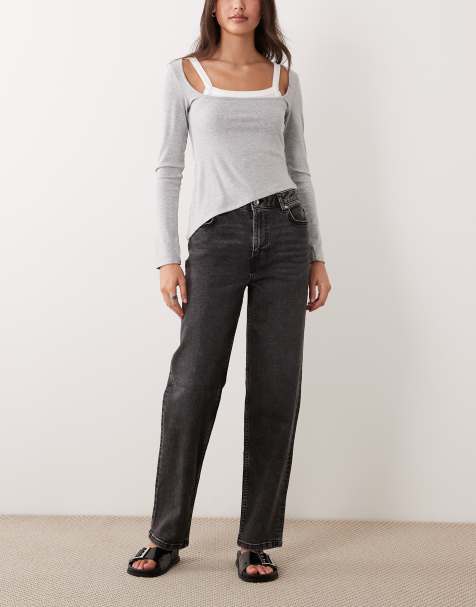 Miss Selfridge - Jeans dritti lavaggio nero - view 1