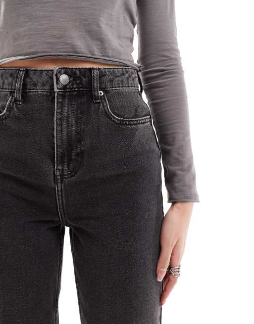 Jeans neri sfrangiati in on sale fondo