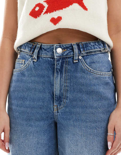 Miss Selfridge - Jeans larghi con cinturino in vita, 5 di 5