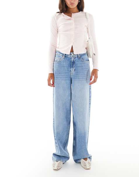 Miss Selfridge - Jeans larghi lavaggio blu medio - view 1