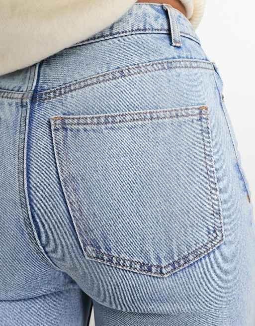 Miss Selfridge - Jeans med lige ben i lyseblå vask, 5 af 5