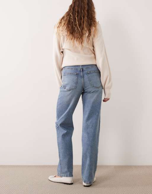 Miss Selfridge jeans med lige ben i snavset vask, 3 af 5