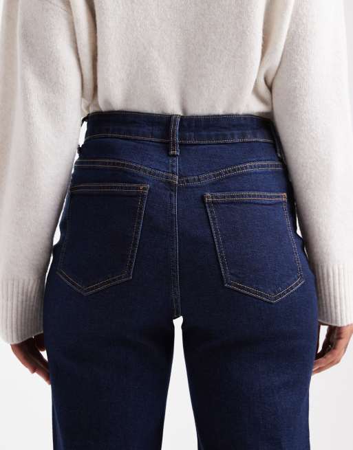 Miss Selfridge – Jeansy z prostymi nogawkami w kolorze indygo, 4 z 5