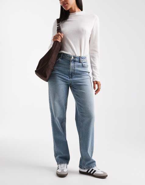 Miss Selfridge straight leg jean in mid wash