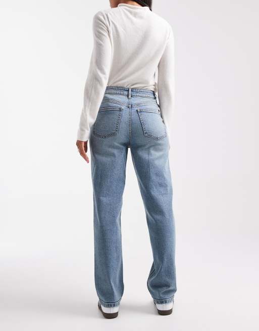Miss Selfridge – Jeansy z prostymi nogawkami z efektem sprania, 2 z 5