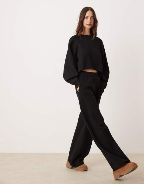 Miss Selfridge - Joggers ampi in tessuto scuba - view 1