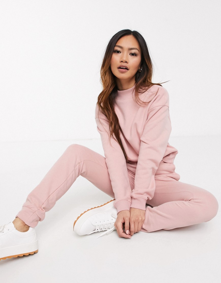 Miss Selfridge joggers in pink co-ord
