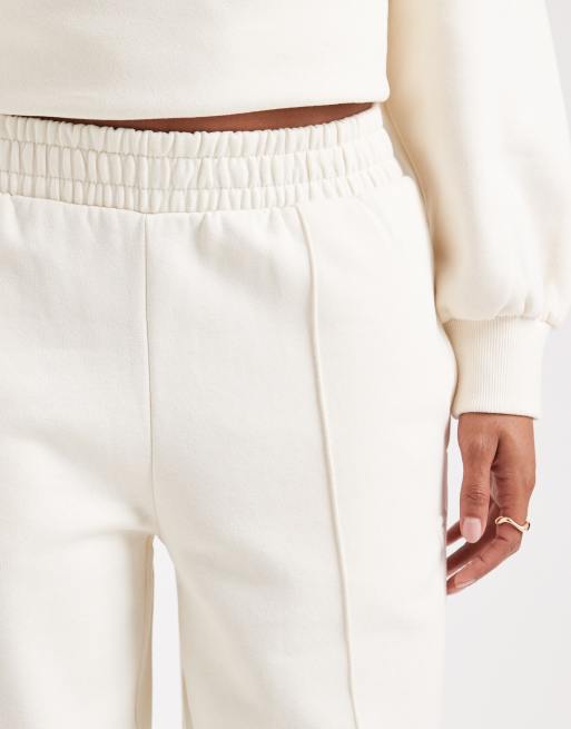 Miss Selfridge – Joggersy z szerokimi nogawkami w kolorze ecru, 4 z 5