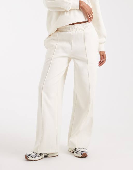 Miss Selfridge – Joggersy z szerokimi nogawkami w kolorze ecru, 5 z 5