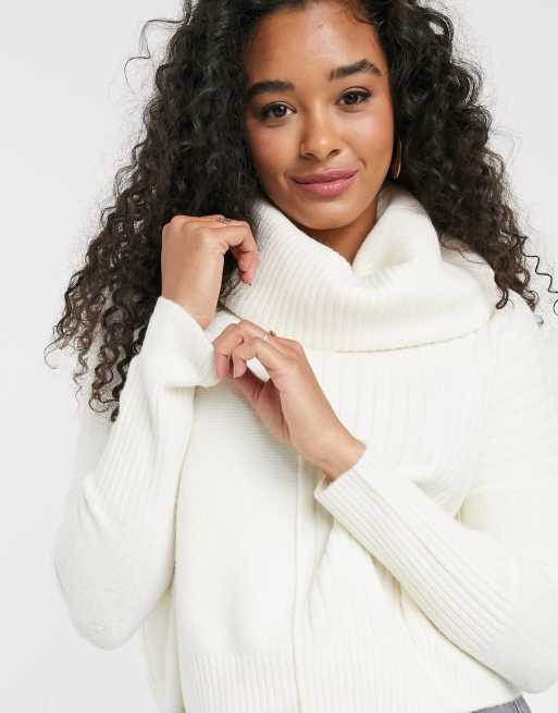 Cream cowl neck on sale jumper