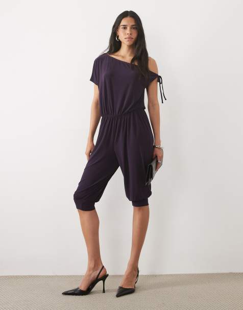 Miss Selfridge jumpsuit capri monospalla - view 1