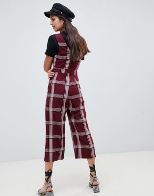 miss selfridge burgundy jumpsuit