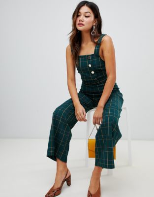 miss selfridge green jumpsuit