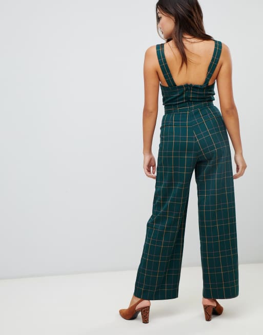 Miss selfridge cheap green jumpsuit