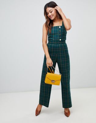 miss selfridge green jumpsuit