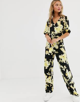 miss selfridge floral jumpsuit