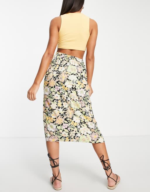 Jupe Courte Fleurie Miss Selfridge En Viscose - Taille 10 - Multicolore - Neuf Sans étiquette