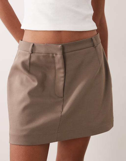Miss Selfridge - Jupe-short ajustée - Marron, 2 de 5