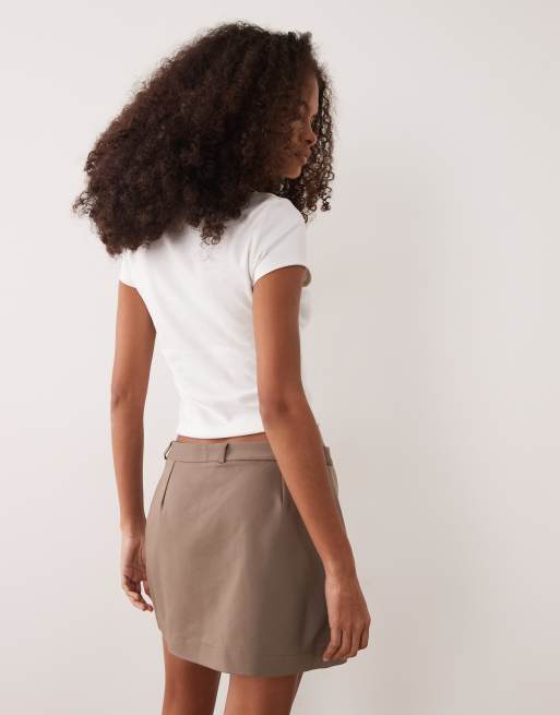 Miss Selfridge - Jupe-short ajustée - Marron, 5 de 5