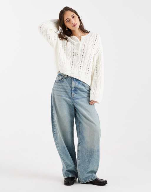 Miss Selfridge - Kabelstrikket henley-trøje, 2 af 4