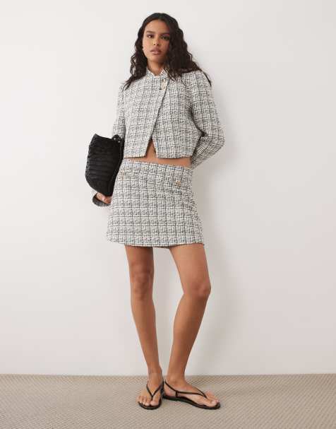 Miss Selfridge – Kjol i bouclé, del av set - view 1