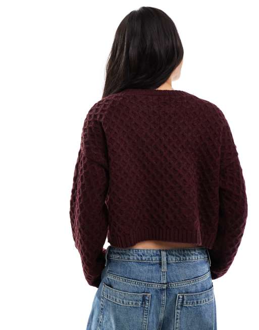 Miss Selfridge knit satin bow cardigan
