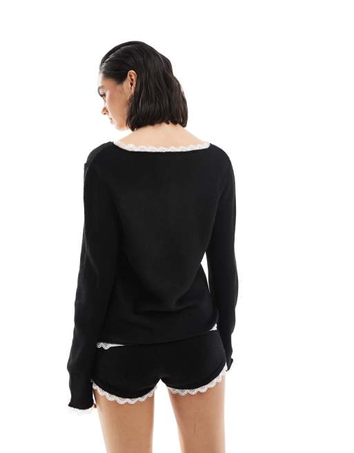 Miss Selfridge – Kofta med spetskant, del av set, 4 av 4