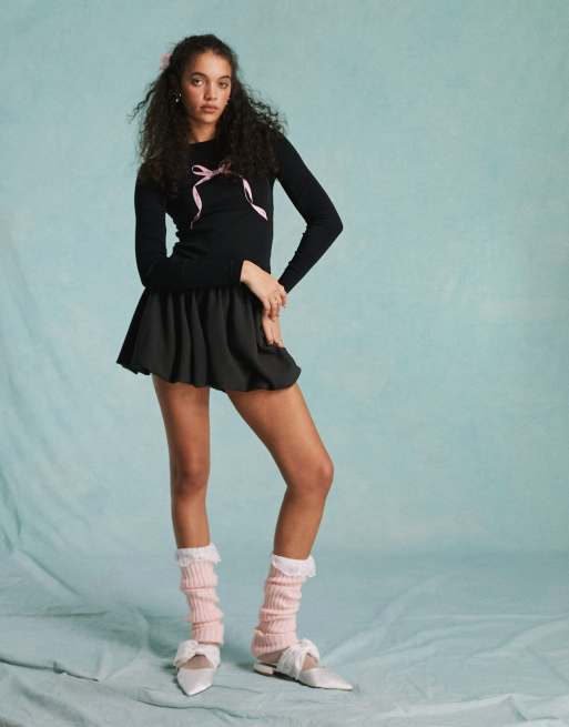Miss Selfridge - Koksgrå skræddersyet mini-ballonnederdel, 2 af 5