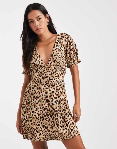 Miss Selfridge - Korte jurk met dierenprint - view 1